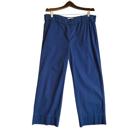 Everlane The Easy Pant Organic Cotton Pull-On Straight Leg Navy Size 12 #1659 - Picture 3 of 8